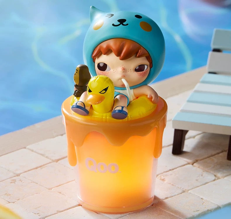 Hirono x Qoo Blush with Qoo Figure (Lights Up) by POP MART