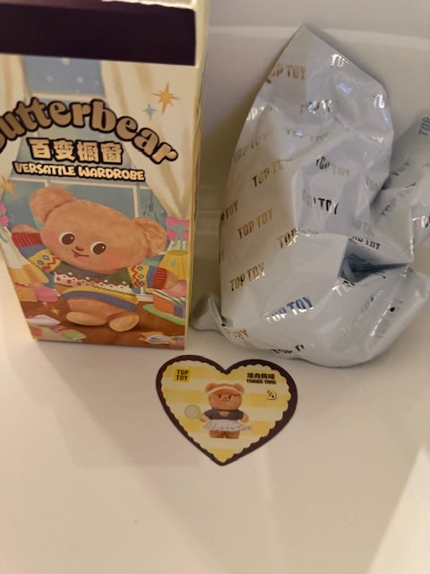 Tennis Time - Butterbear Versatile Wardrobe plush pendant series - Top Toy