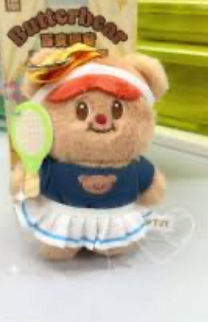 Tennis Time - Butterbear Versatile Wardrobe plush pendant series - Top Toy