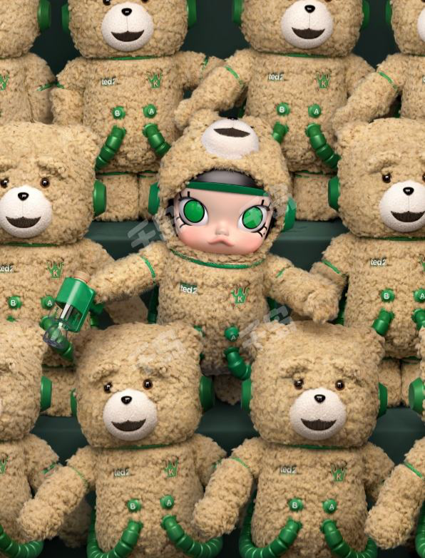 MEGA SPACE MOLLY 400% Ted 2 - Pop Mart - Mindzai Toy Shop