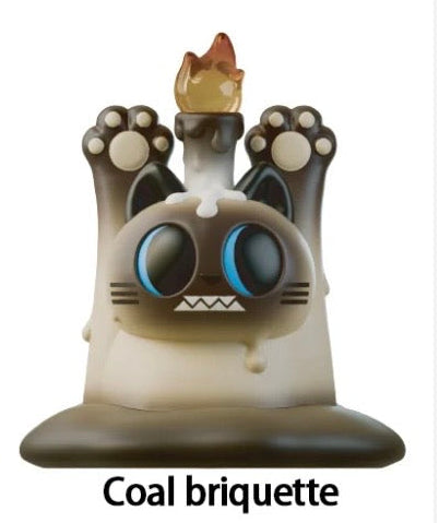 Coal Briquette - Melt The DOSHIICAT Candlelight Night Lamp by Paws Market