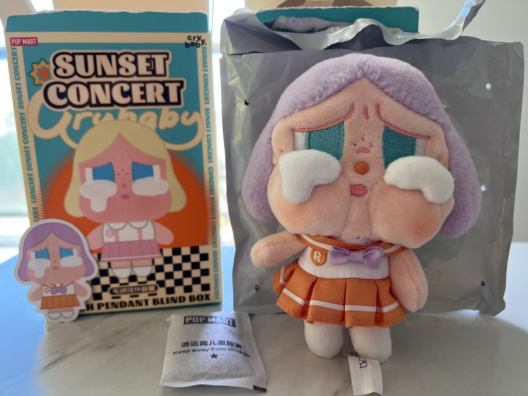 Bright Orange - CRYBABY Sunset Concert Series - Plush Pendant by