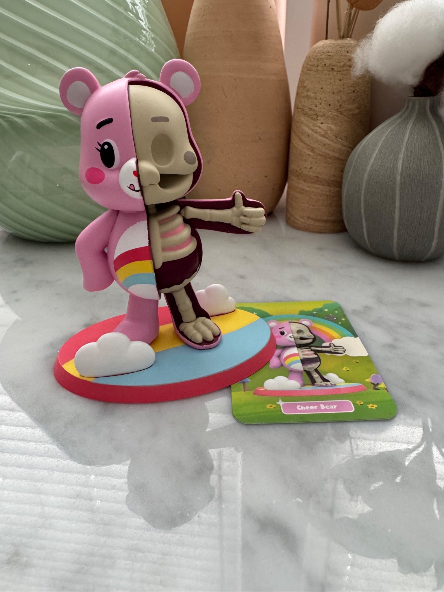 Cheer Bear Mighty Jaxx Hidden Dissectibles Care Bears Mini Figure