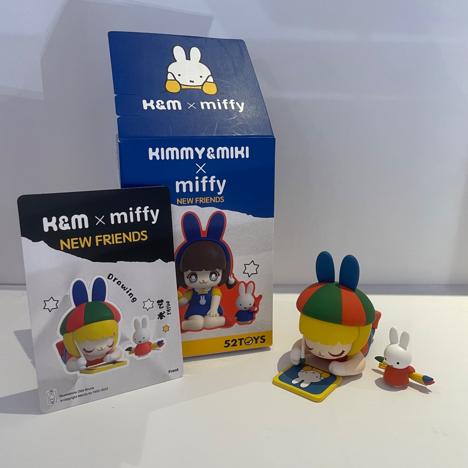 Drawing - New Friends Kimmy x Miki x Miffy - 52TOYS
