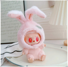 Labubu Accessory - Fluffy Bunny Hat (Pink) - Mindzai Toy Shop