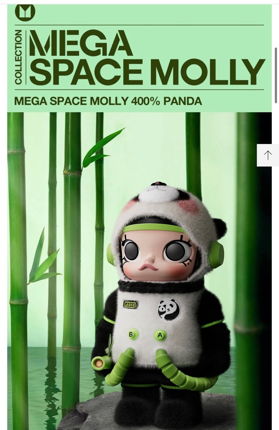 Panda - MEGA SPACE MOLLY 400% -POP MART - Mindzai Toy Shop
