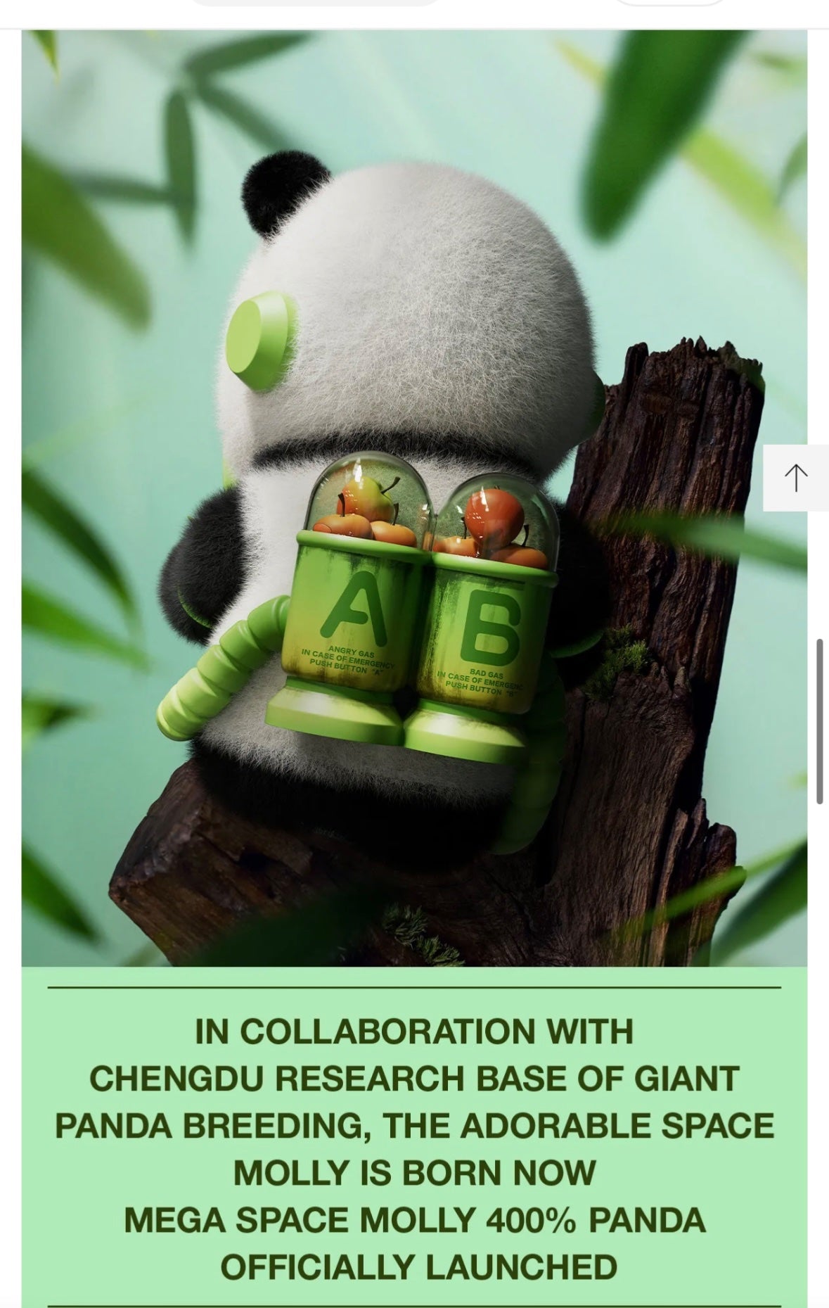 Panda - MEGA SPACE MOLLY 400% -POP MART