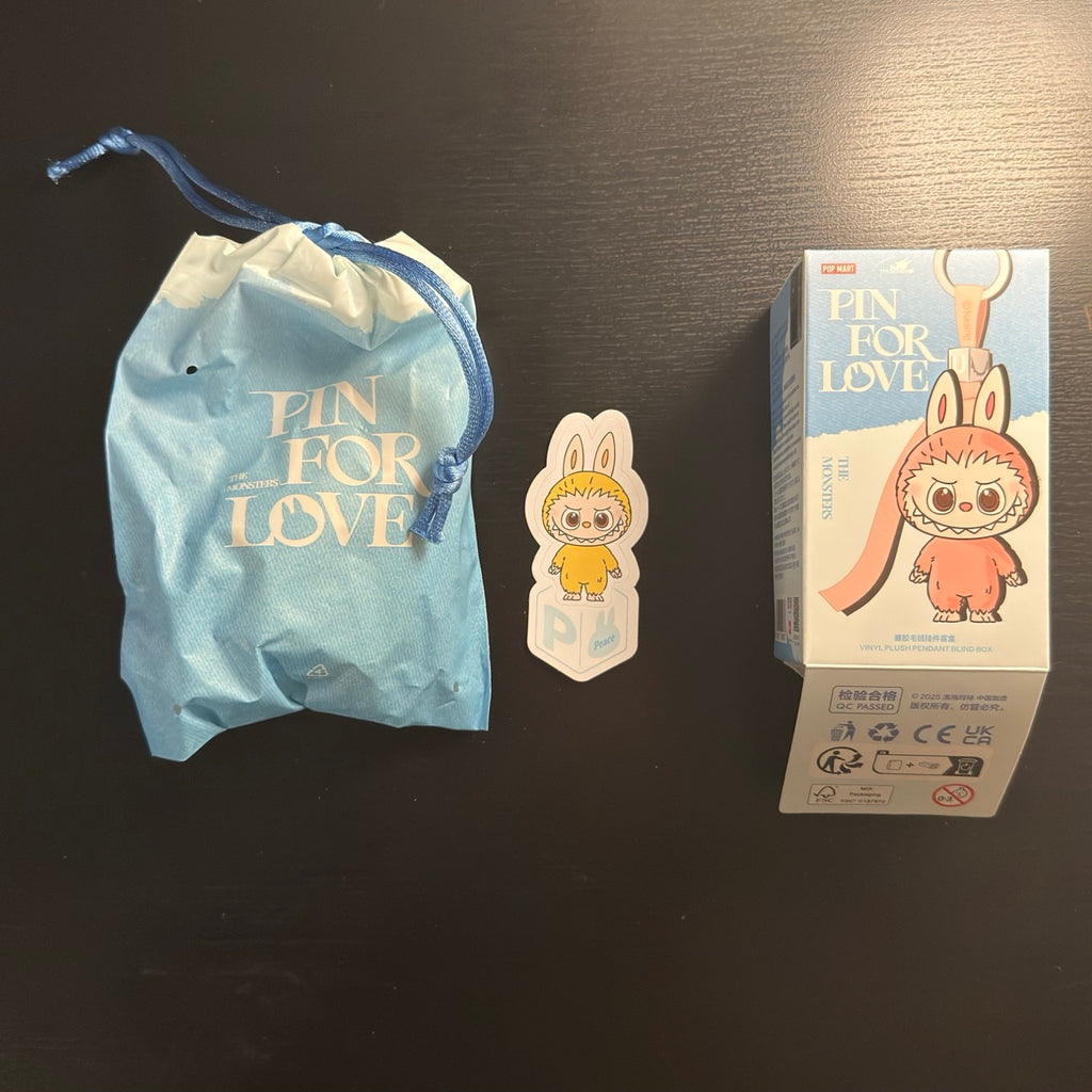 [kao様]THE MONSTERS PIN FOR LOVE (N-Z) THE MONSTERS Pin for Love Series-Vinyl Plush Pendant Blind Box