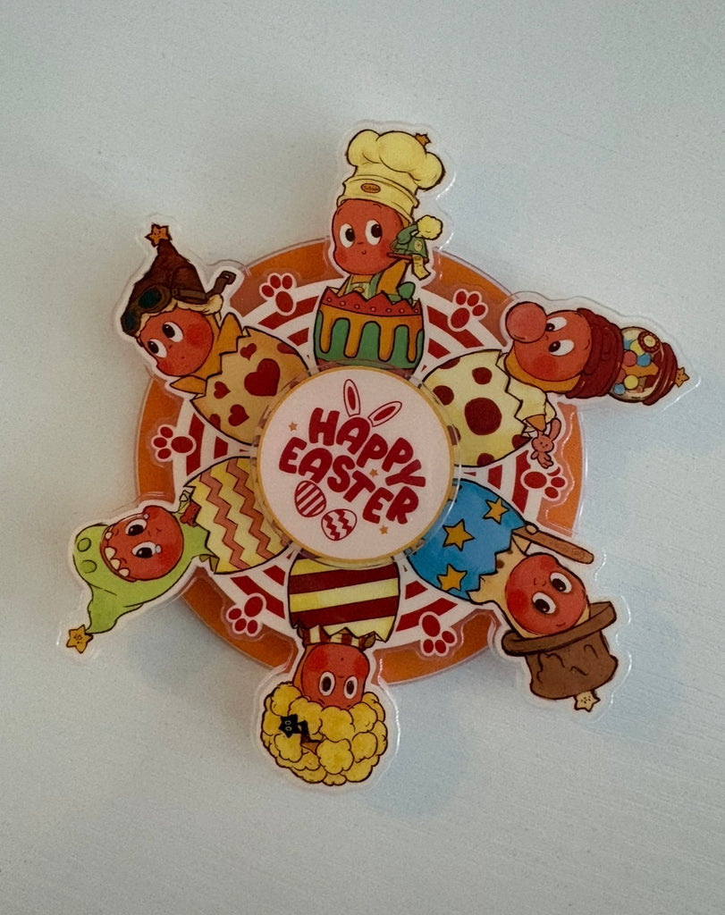 happy!品 Twinkle Twinkle Happy Easter Spinning Fridge Magnet by Popmart