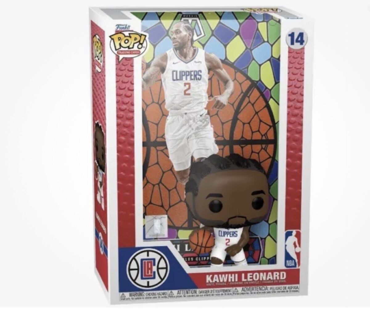 Funko POP! #14 NBA Trading Cards PANINI Mosaic Kawhi Leonard LA Clippers NIB