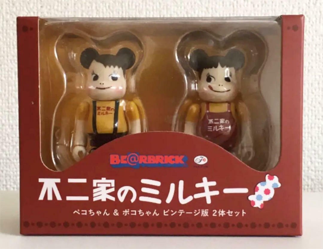 Fujiya X Bearbrick: Peko & Poko 100% Set - Mindzai Toy Shop