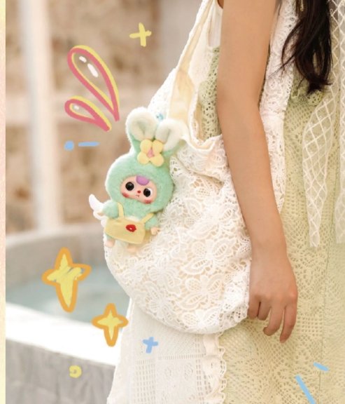 Baby Three Rabbit Macaron Cute Bunny Plush Series Blind Box