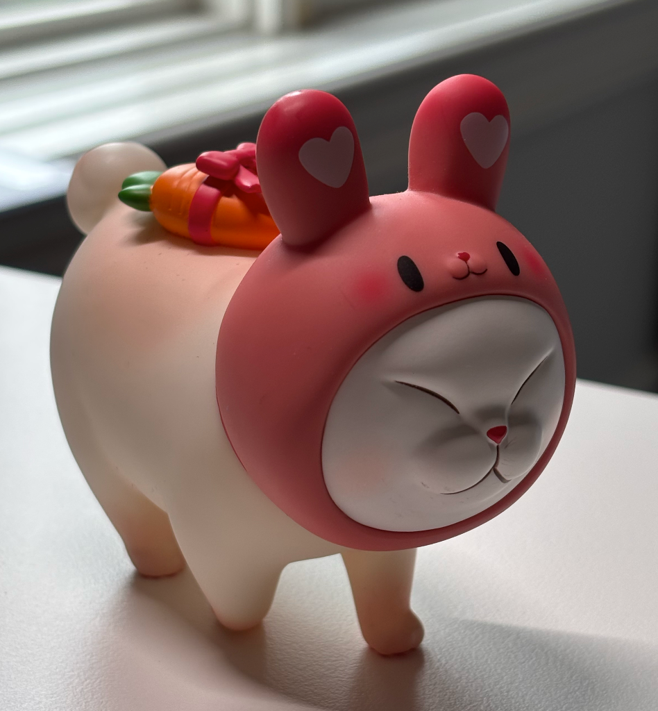 Pink Rabbit Cat - Cat Bell Miao Ling Dang Animal Party Series - ACTOYS