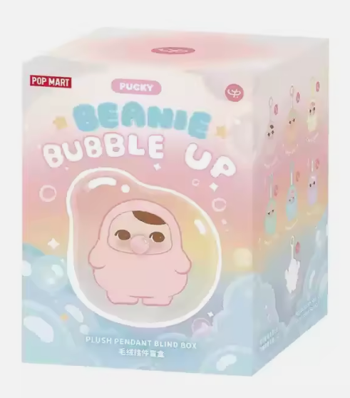 POP MART PUCKY BEANIE BUBBLE UP 　6Pボックス Pucky Beanie Bubble Up Plush Pendant Blind Box by POP MART