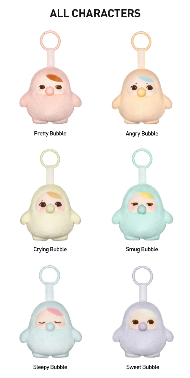 Pucky Beanie Bubble Up Plush Pendant Blind Box by POP MART Pucky Beanie Bubble Up Plush Pendant Blind Box by POP MART