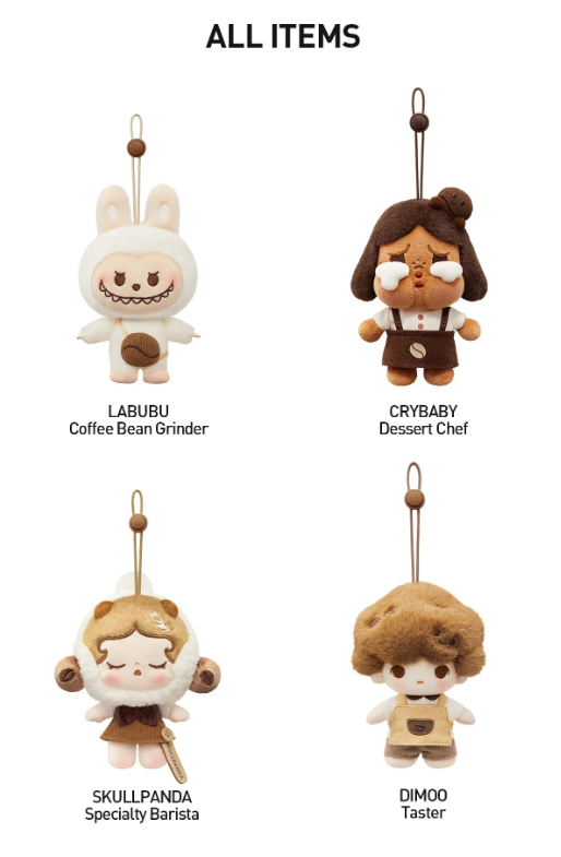 POP BEAN Coffee Factory Plush Blind Box by POP MART - Mindzai Toy Shop