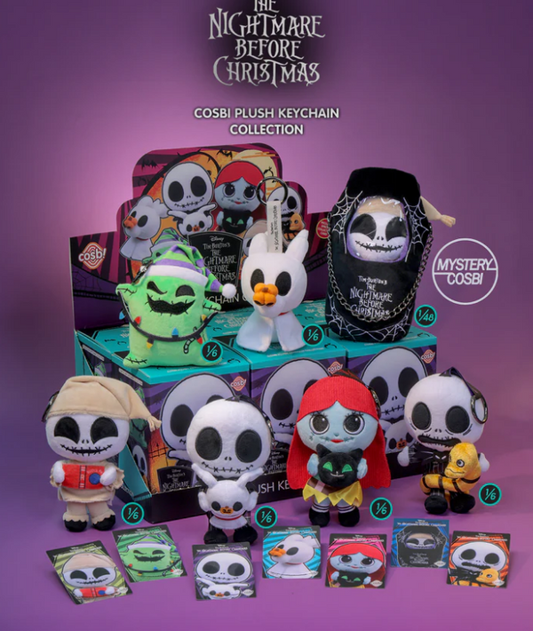 COSBI ナイトメアビフォアクリスマス　シークレット The Nightmare Before Christmas Cosbi Plush Keychain Blind Box by