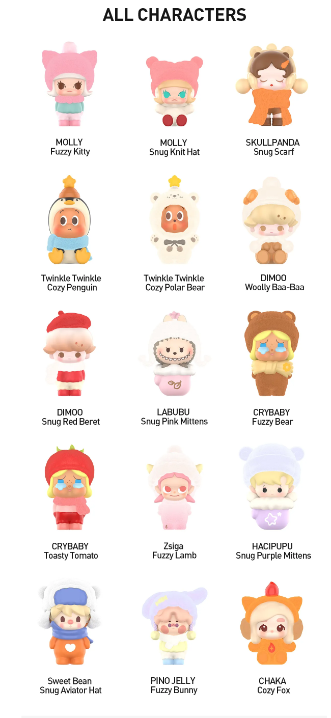 POP BEAN Fluffy & Cozy Blind Bag by POP MART - Mindzai Toy Shop