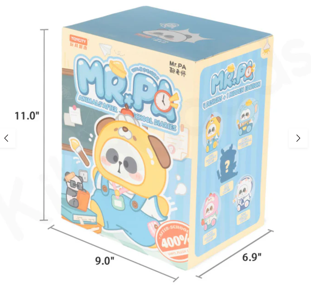 MR. PA Animal's After-School Diaries 400% Plush Blind Box by Toy