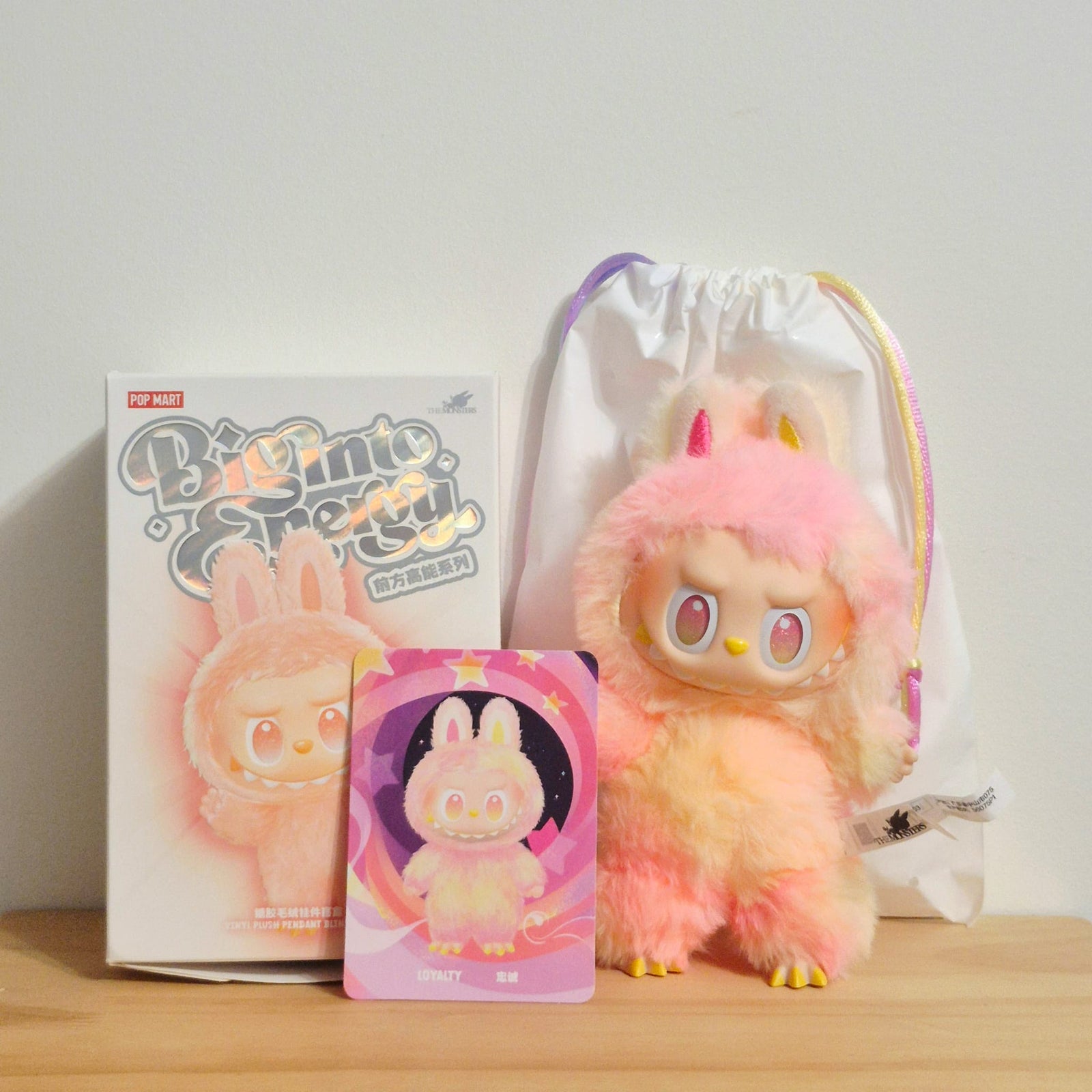 Loyalty Labubu (Pink) - The Monsters Big Into Energy Vinyl Plush