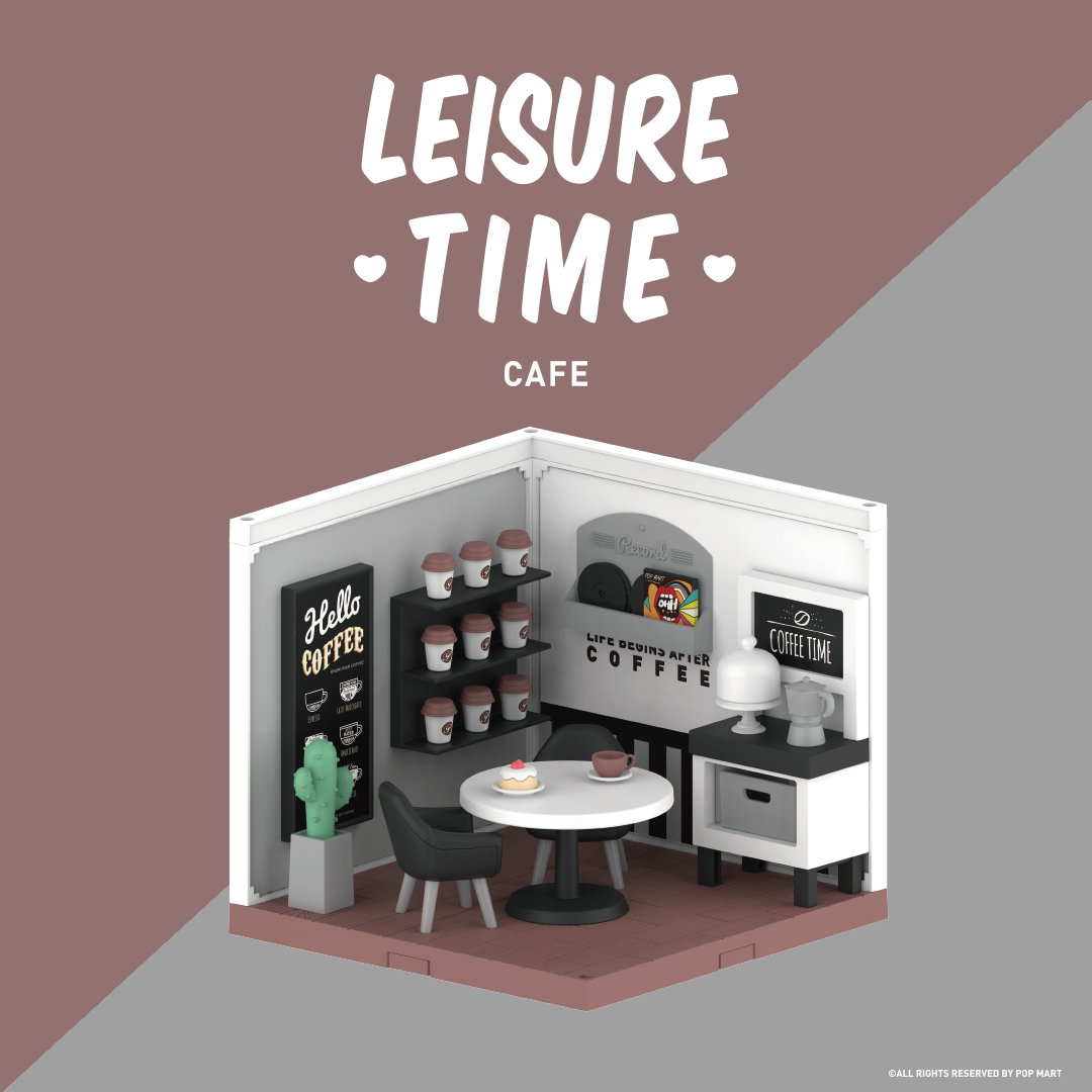 Leisure Time Toy Set by POP MART - Cafe