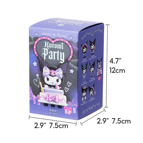 正規品 MINISO クロミ アソートボックス 未開封 Sanrio Characters Kuromi Party Blind Box Series by Sanrio x Miniso