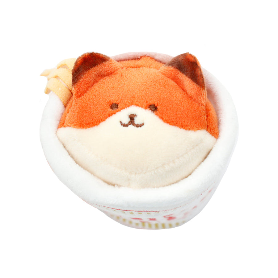 Anirollz Cup Noodles Foxiroll Plush Keychain (Mini)
