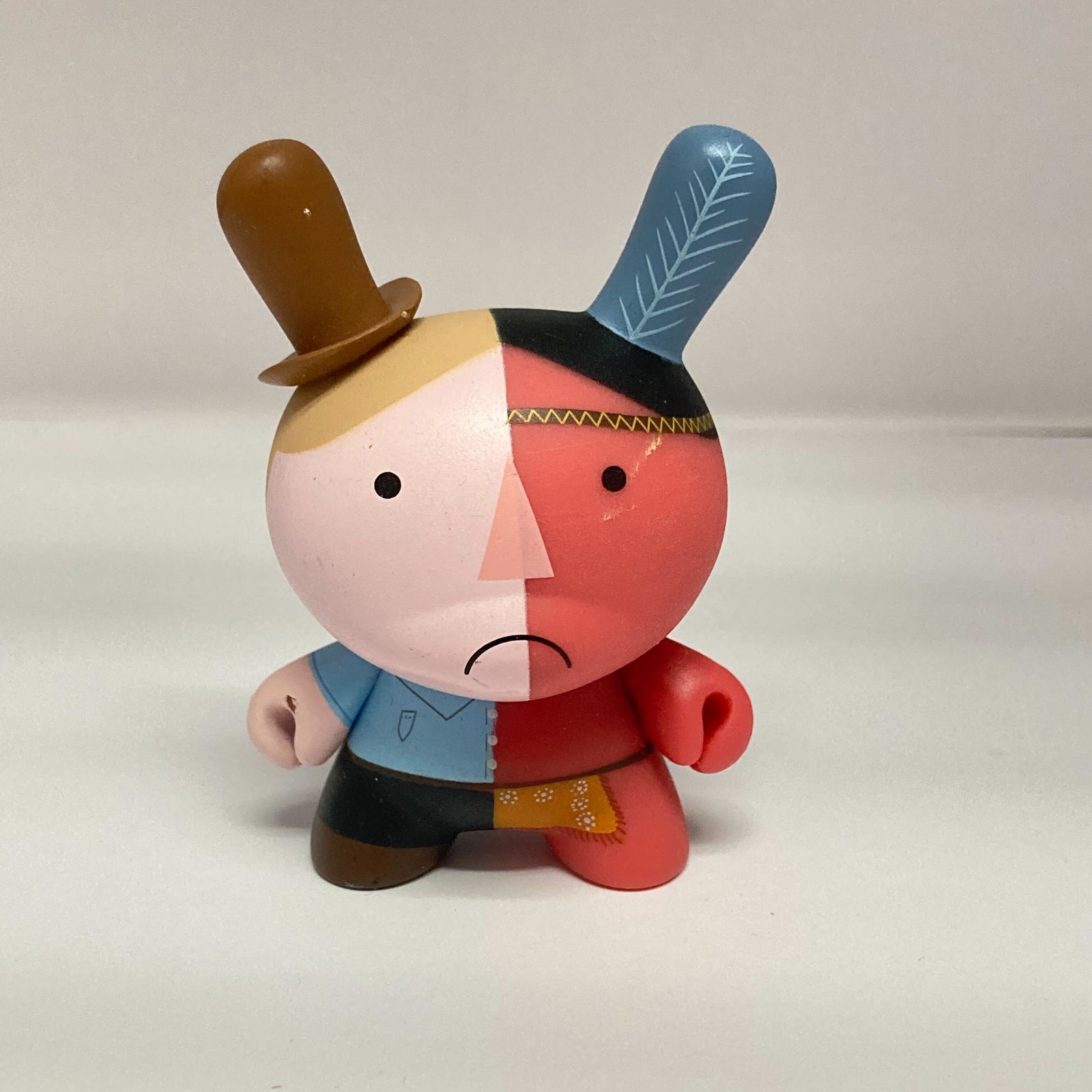 Cowboy Indian Conjoined Enemies - Michelle Valiguala - Dunny Series 2010 (Missing Accessories) by Kidrobot