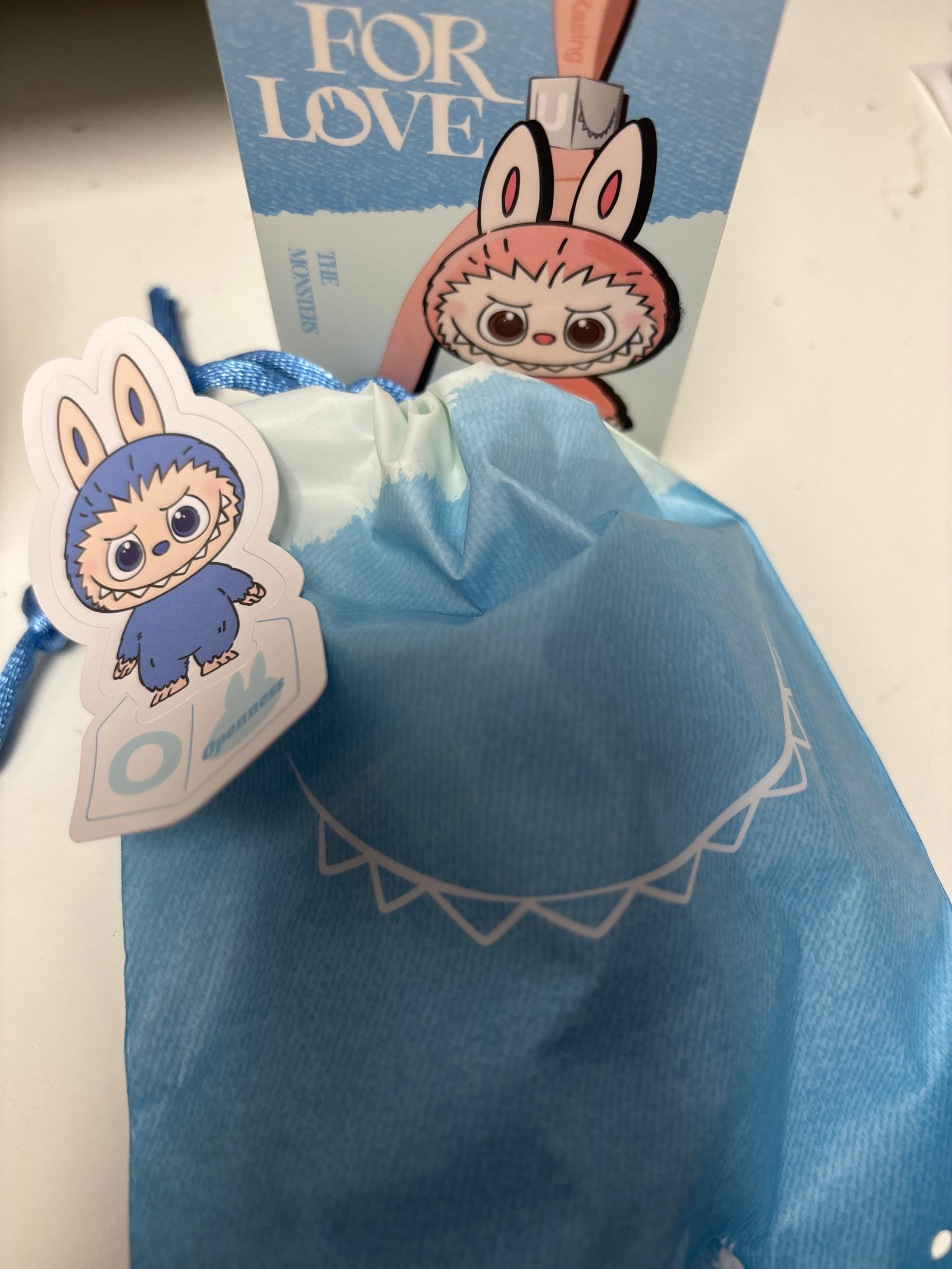 O - Labubu THE MONSTERS Pin for Love Series-Vinyl Plush Pendant (N-Z) by POP MART