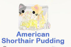 American Shorthair Pudding - Big Square Cat Ice Cool Series by Choco Teddy