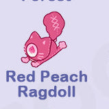 Red Peach Ragdoll - Downy Pranky Paradise Series by Strawberry Mousseta