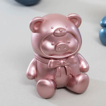 Pink Rose Bronze - Teddy MINI Series by LuLu the Piggy
