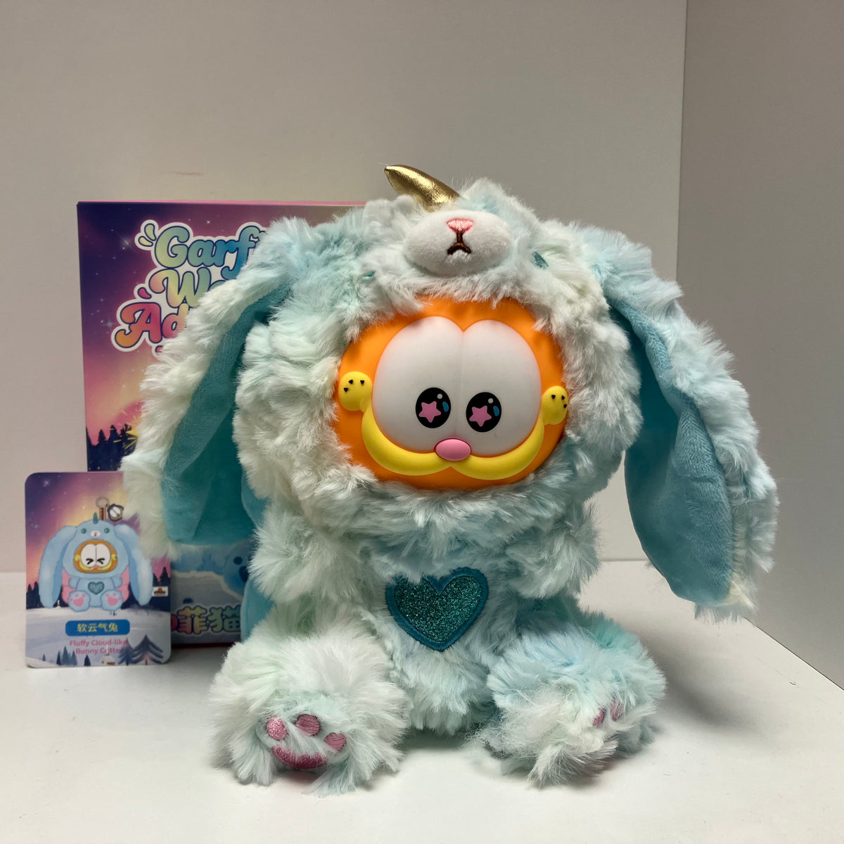 Star Eyes Fluffy Cloud Like Bunny Critters - Garfield Wonder Adventures Series Plush Pendent by Xivo