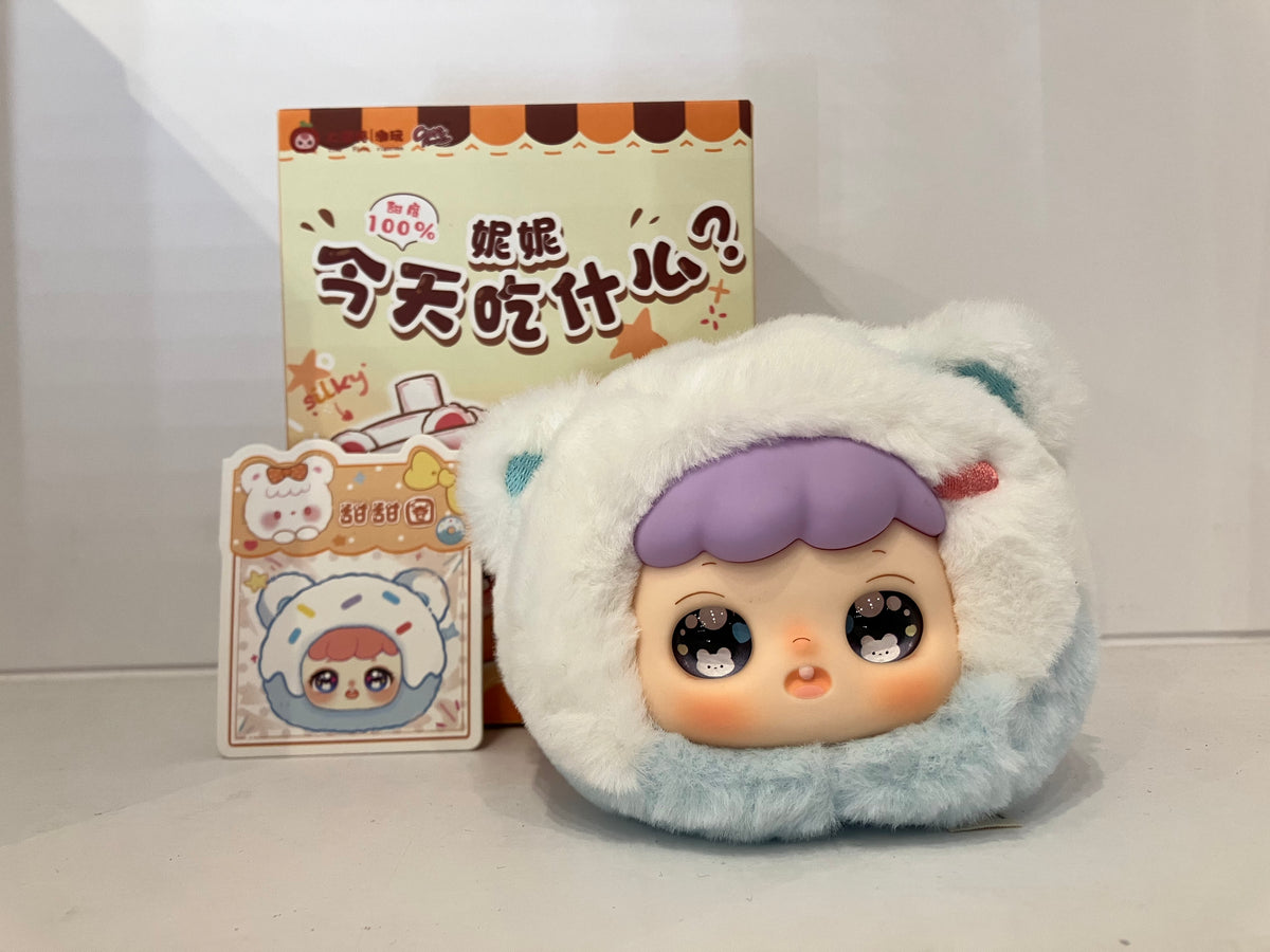 Blue Donut (Purple Hair) - Nina What To Eat Today Plush Series by Cureplaneta