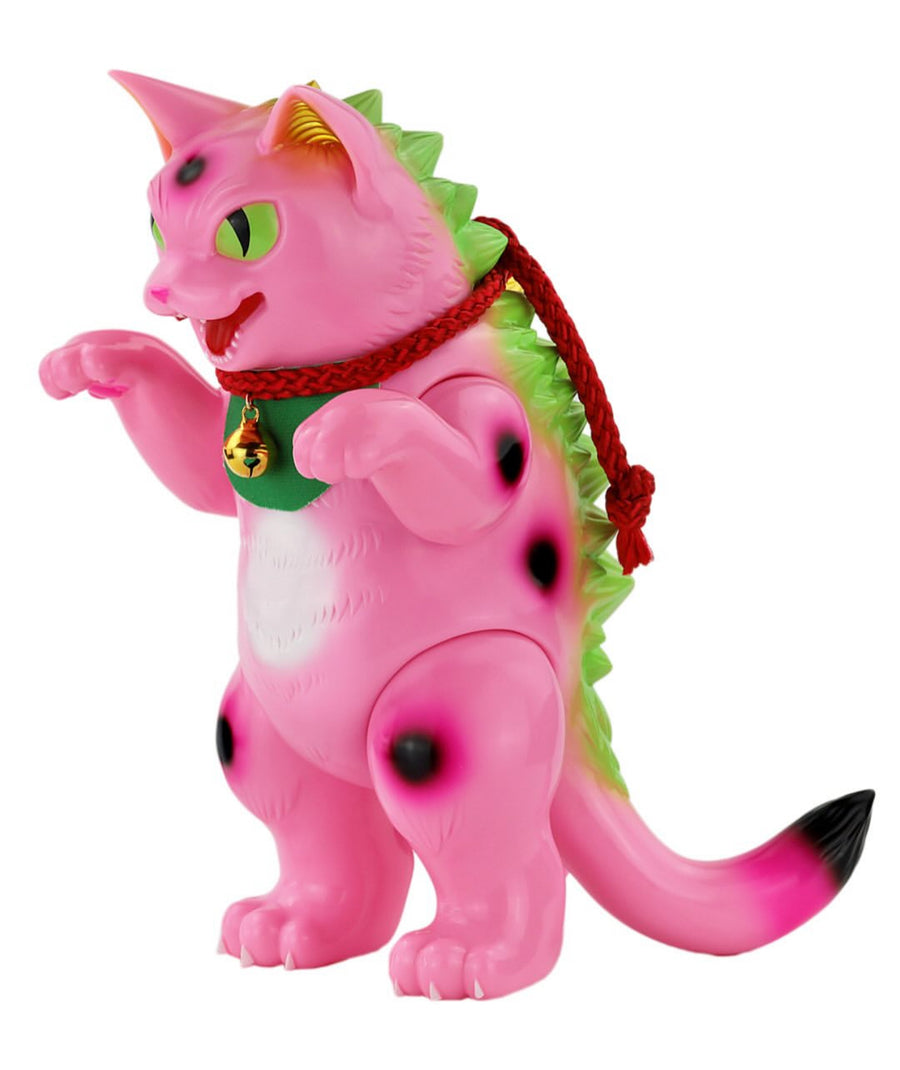 Daioh Negora Sakura Lucky Cat Sofubi Art Toy by Konatsuya