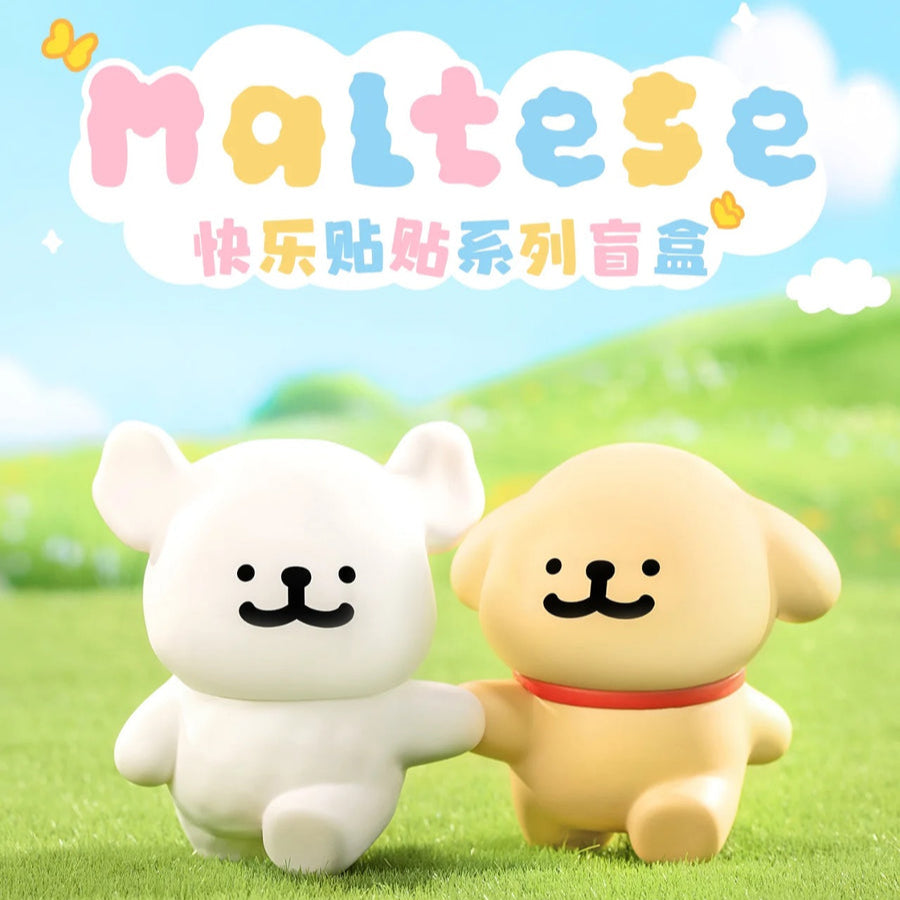 Vitality Hopping - Maltese Happy Snuggling Series by FUNISM