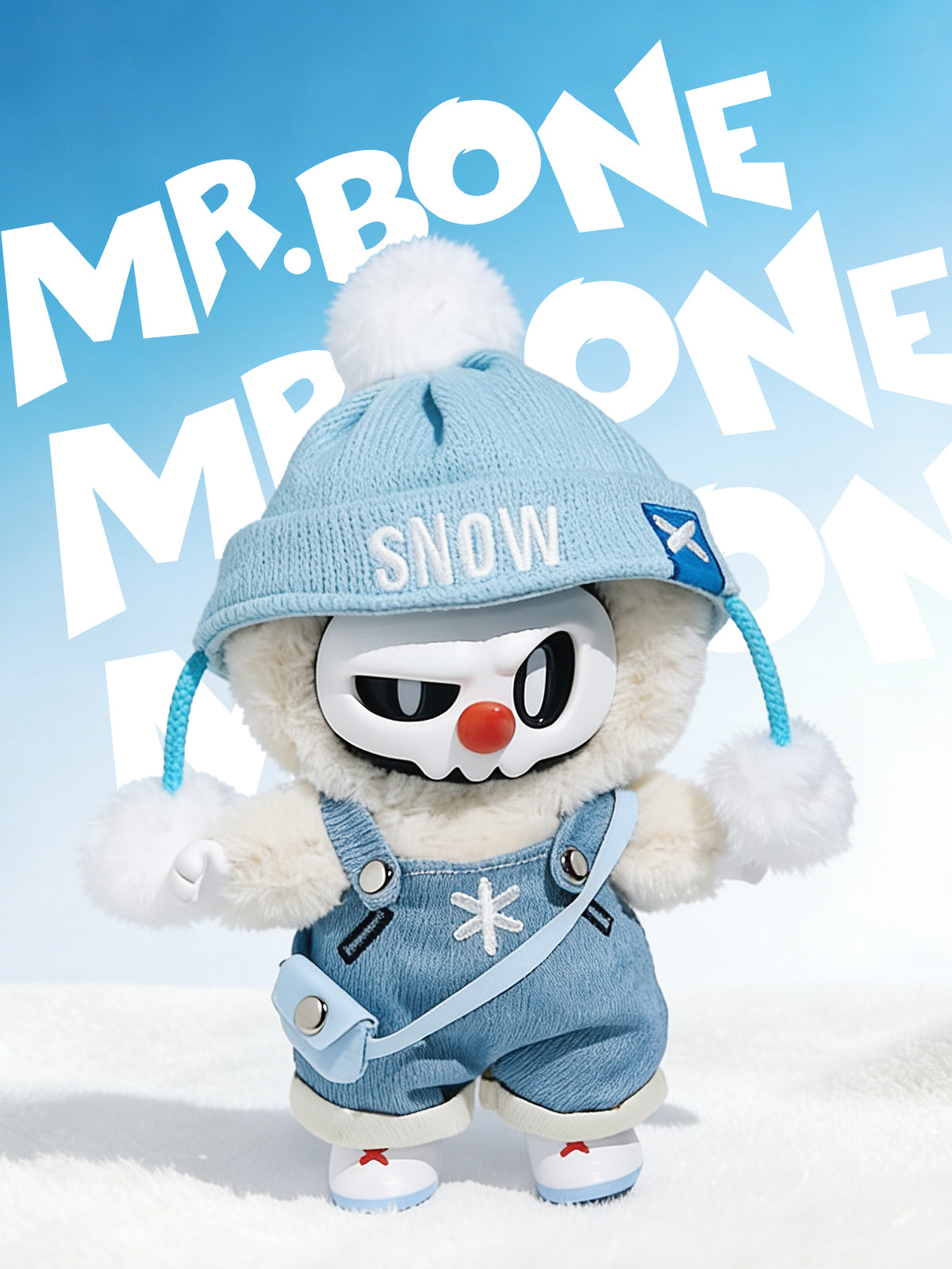 Frosty Snow - MR. BONE Agent Team Plush Pendant by Mytoy