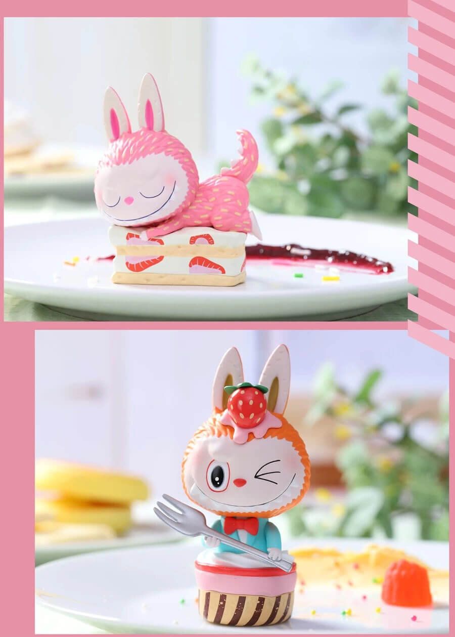 Strawberry Fraisier Cake - Labubu The Monsters Patisseries Series by Pop Mart