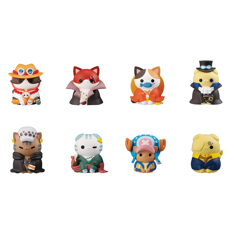 Nyan One Piece King Paw-rates V1 Mini Figure 8pc Set by Megahouse