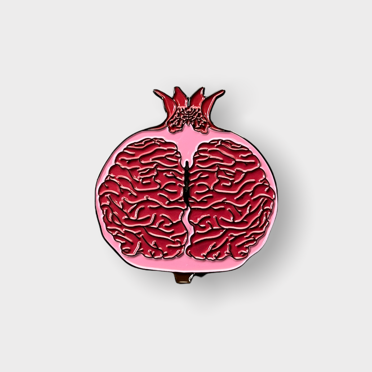 GRANATE&quot;BRAIN&quot; Enamel Pin by METAHEART