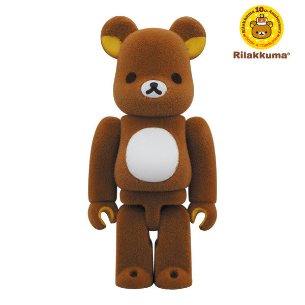 Rilakkuma Flocked 100% Bearbrick - Mindzai 