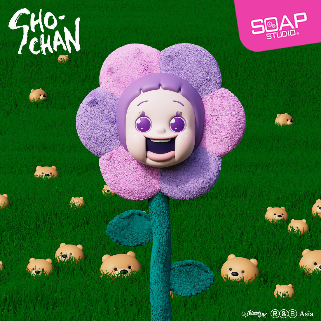 SHO-CHAN Magnetic Flower Pinwheel by Soap Studio