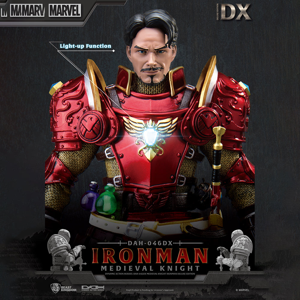 Medieval Knight Iron Man (Deluxe Version) DAH-046DX Dynamic Action Figure by Beast Kingdom