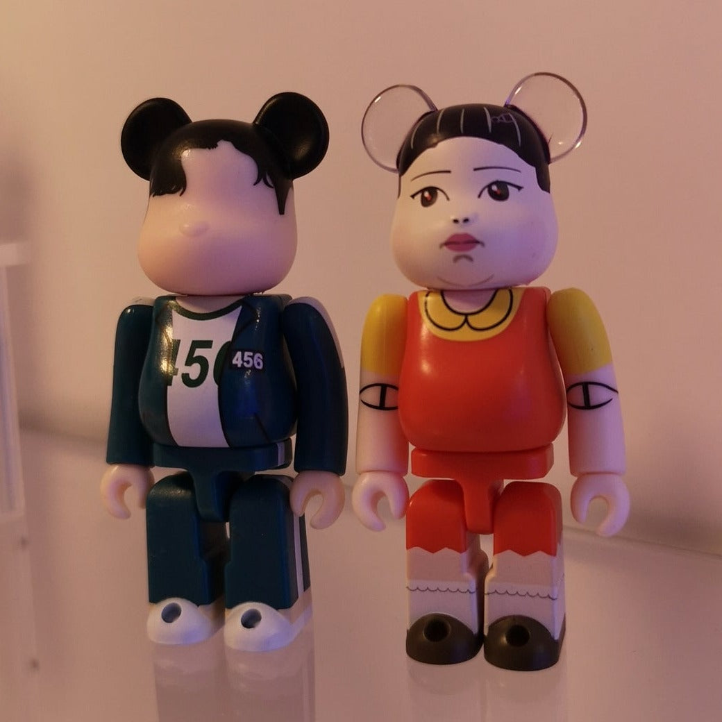 Squid Game (Young Hee and 456) Set - Bearbrick Series 44 by Medicom