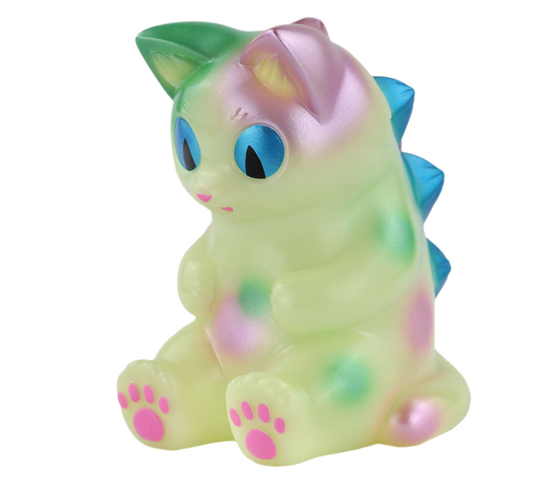 Sitting Negora Dream Fantasy (Glow in the Dark) Sofubi Art Toy by Konatsuya
