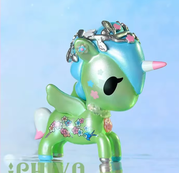 Ichiyo (Green) CHASER - Cherry Blossom Unicorno Metallico Series by Tokidoki