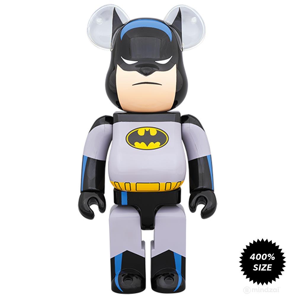 Batman Animated 100% + 400% Bearbrick Set by Medicom Toy