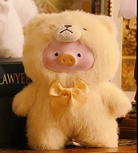 Happiness Teddy (Yellow) - Lulu The Piggy Vintage Teddy Shop Vinyl Plush Pendant