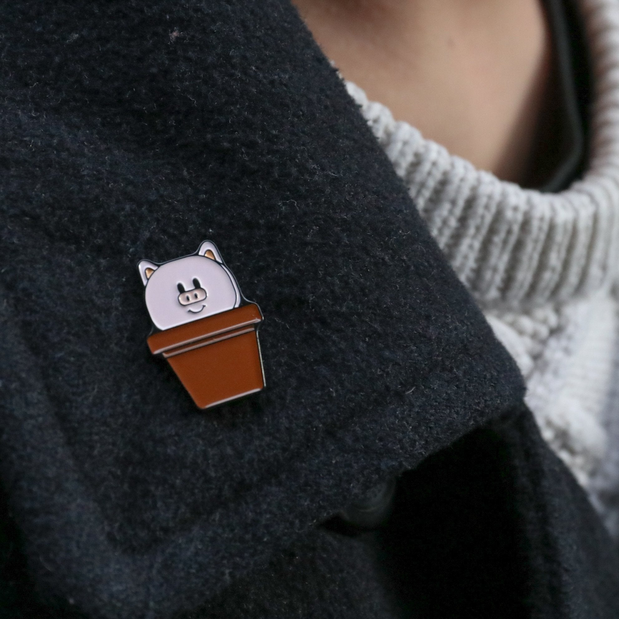 Flowerpig Enamel Pin by Flowerpig