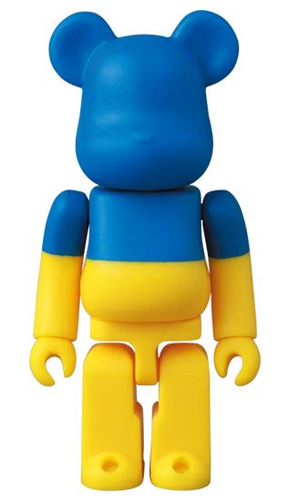 Ukraine Flag - Bearbrick Series 46 by Medicom